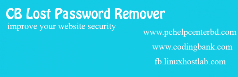 CB Lost Password Remover