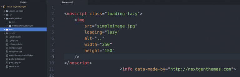Native Lazyload + Polyfill