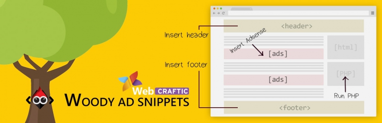 Woody code snippets – Insert Header Footer Code, AdSense Ads