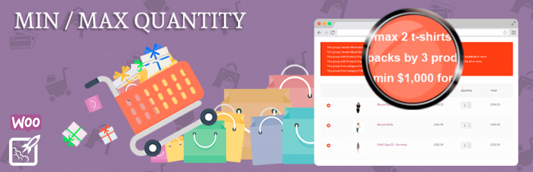 Min and Max Quantity for WooCommerce