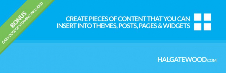 Reusable Text Blocks