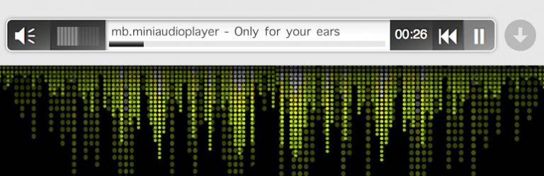 mb.miniAudioPlayer – an HTML5 audio player for your mp3 files