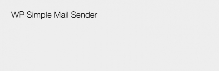 WP Simple Mail Sender