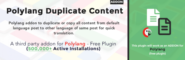 Polylang Duplicate Content Addon