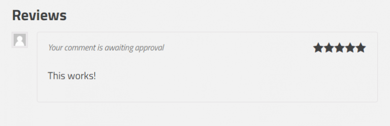 Manually Approved Reviews for WooCommerce