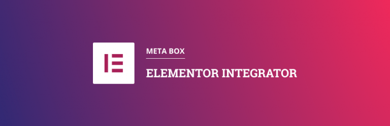 Meta Box – Elementor Integrator