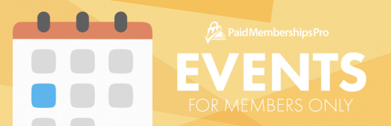 Paid Memberships Pro – Events Add On