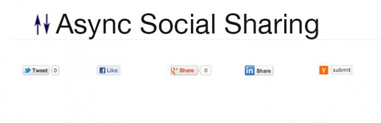 Async Social Sharing