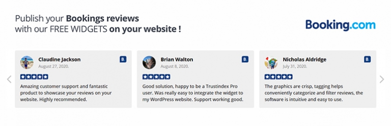 Widgets for Booking.com Reviews
