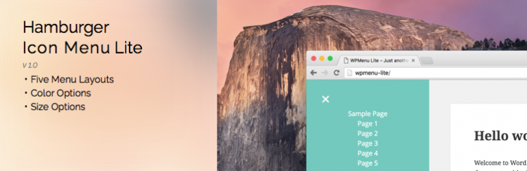 Hamburger Icon Menu Lite
