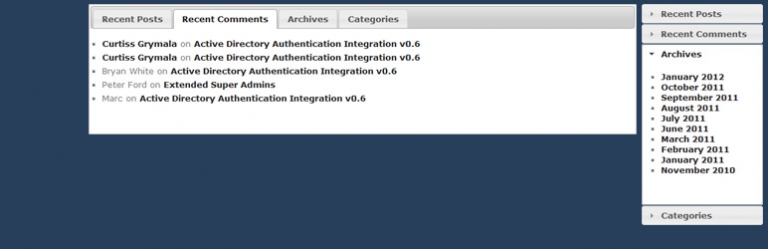 Collapsible Widget Area
