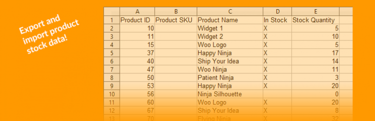 Stock Export and Import for WooCommerce