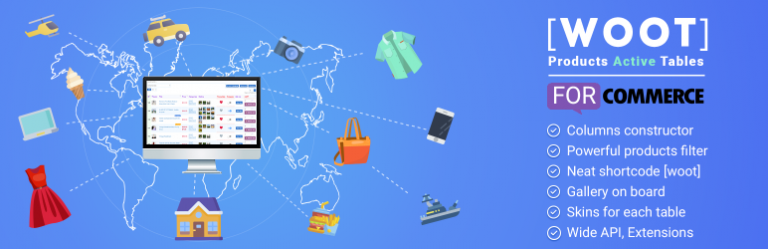 Active Products Tables for WooCommerce. Best and Professional products tables for WooCommerce store 