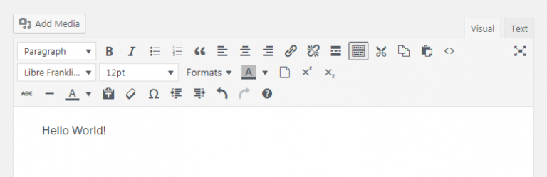 Manage TinyMCE Editor