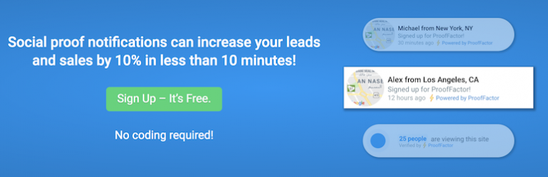 Proof Factor – Social Proof Notifications