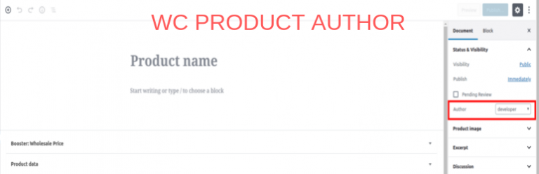 Product Author for WooCommerce