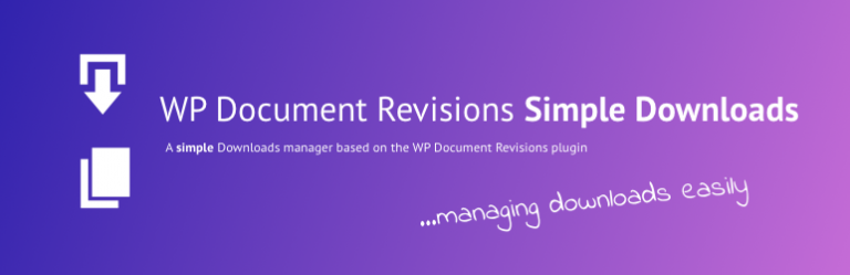 Simple Download Manager for WP Document Revisions