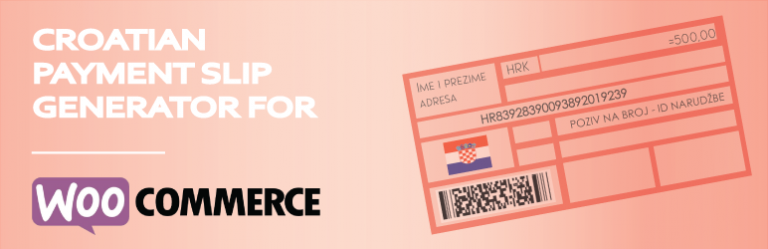 Croatian payment slip generator for WooCommerce