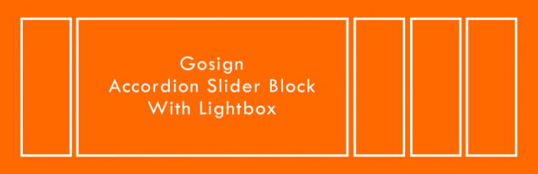 Gosign – Accordion Slider Block