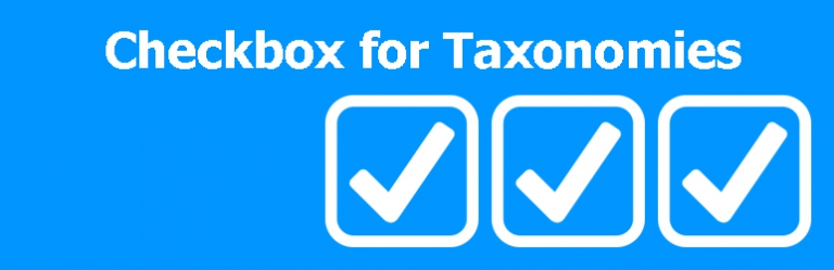 Checkbox for Taxonomies
