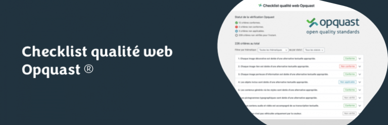 Checklist Opquast Qualité Web