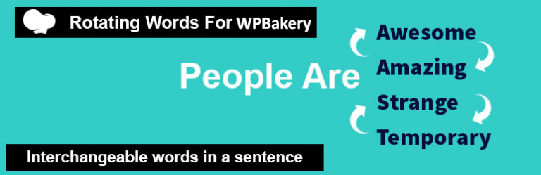 Rotating Words For WPBakery Page Builder (formerly Visual Composer)