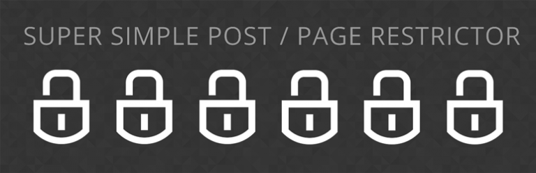 Super Simple Post / Page Restrictor