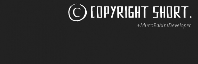 Copyright Shortcodes