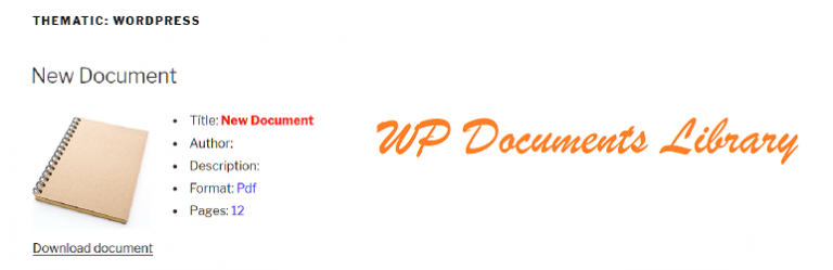 WP Documents Library