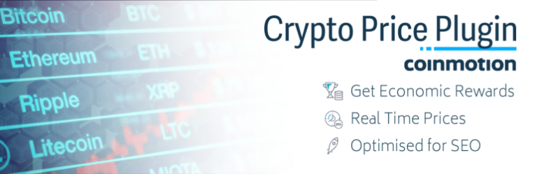 Free plugin with prices of Bitcoin, Ethereum, Cryptocurrencies in WordPress