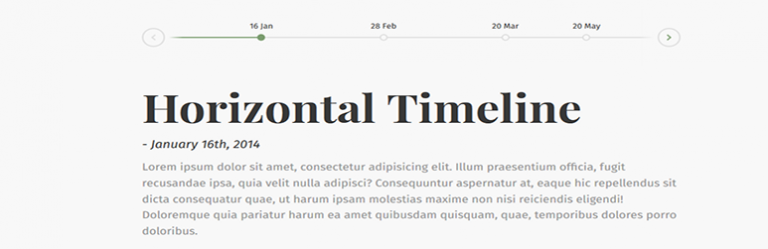 Jeba Horizontal Timeline