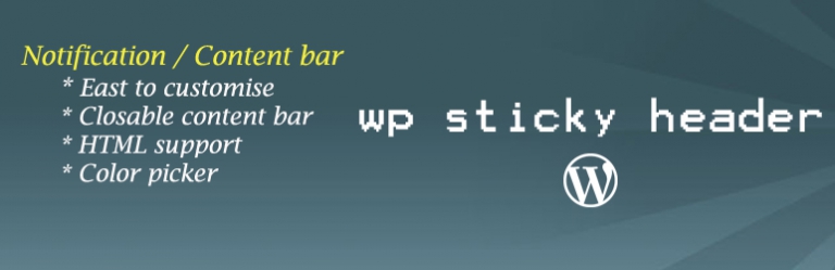 WP Sticky Header