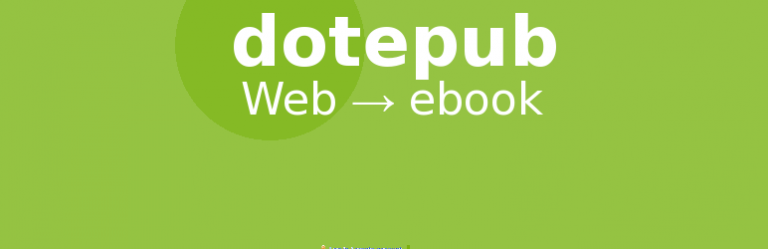 dotEPUB, a push-button cloud-based e-book maker