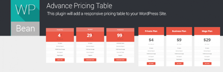 Advance Pricing Table