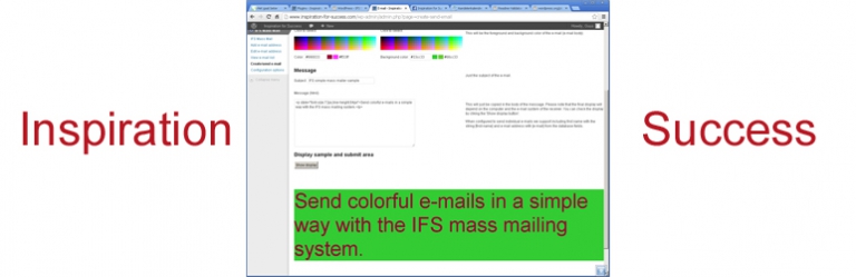 Plugin Name: IFS Simple Mailing List Mailer
