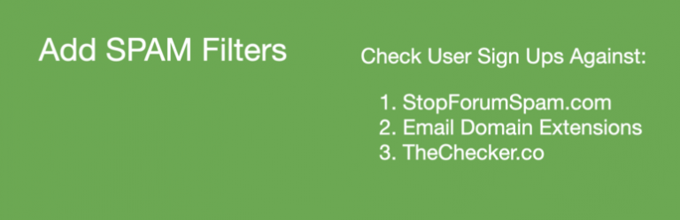 Add Spam Filters