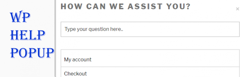 WP Help Popup