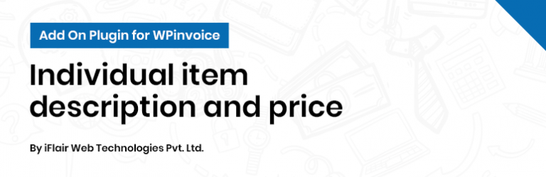 Individual item description and price for WP Invoices