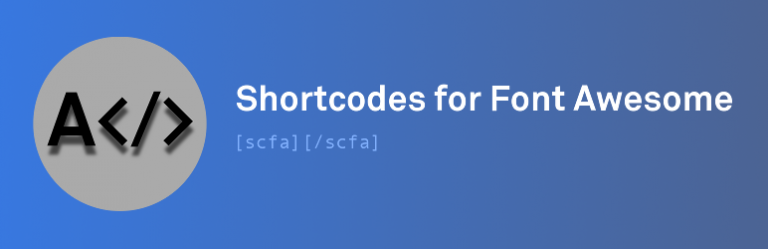 SCFA (Shortcodes for Font Awesome)