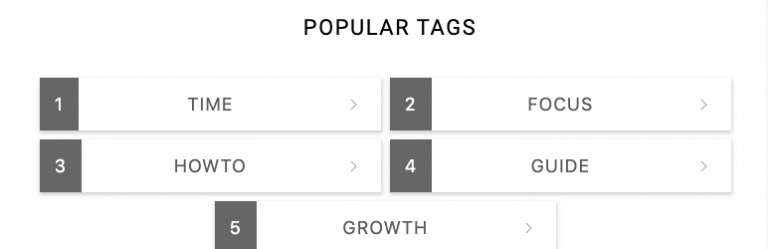 Category Popular Tags