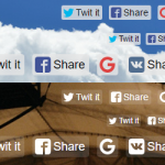 Likely are "the social sharing buttons that aren't shabby". Social sharing buttons with two themes,&hellip;