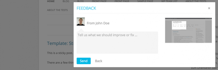 User Feedback