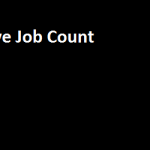 Display live job count without page refresh.